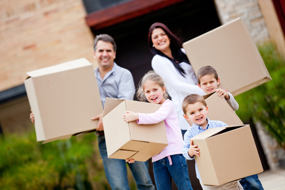 Family moving house