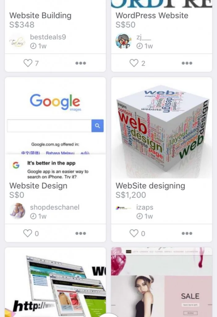 Carousell Singapore Websites and Apps