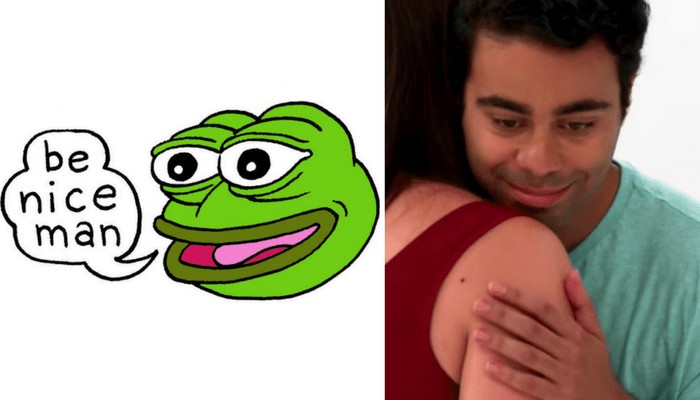 Pepe the frog Love at first kiss min