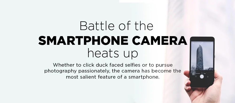 Battle of the smartphone camera hearts up infographic