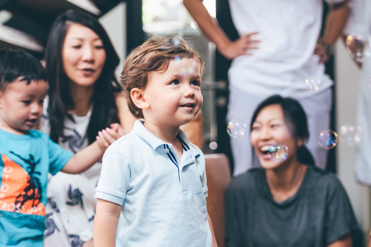 cute ang moh baby at birthday party