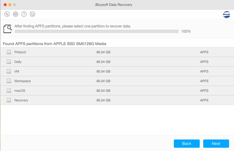 APFS Data Recovery iBoysoft