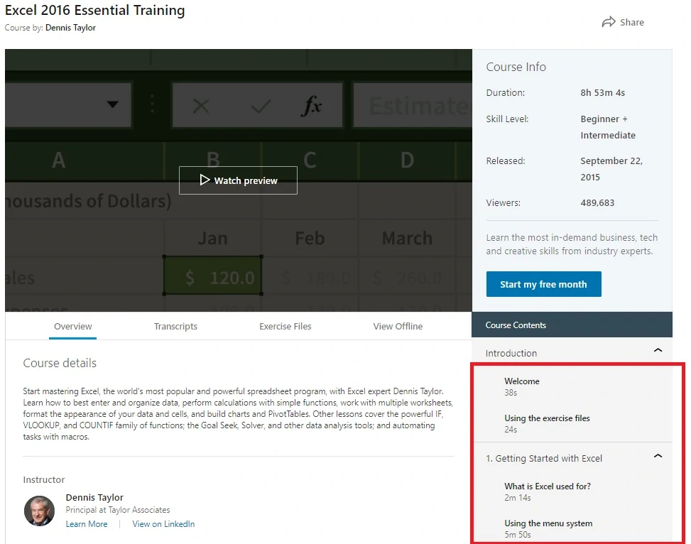 Linkedin Learning Free Test