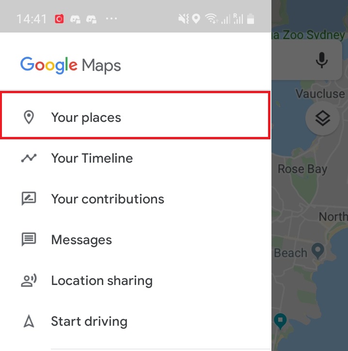 Google Maps Your Places