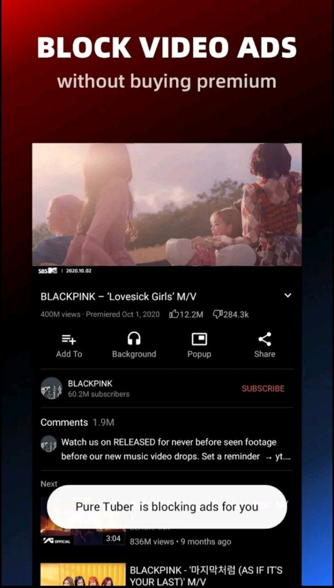 PureTuber watch youtube ad-free on android