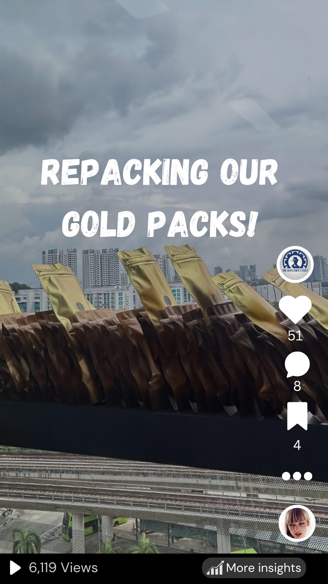 repacking our gold packs