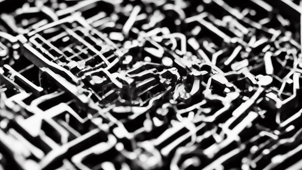 Close-up of a diecast model car engine bay showing intricate details and metal parts.